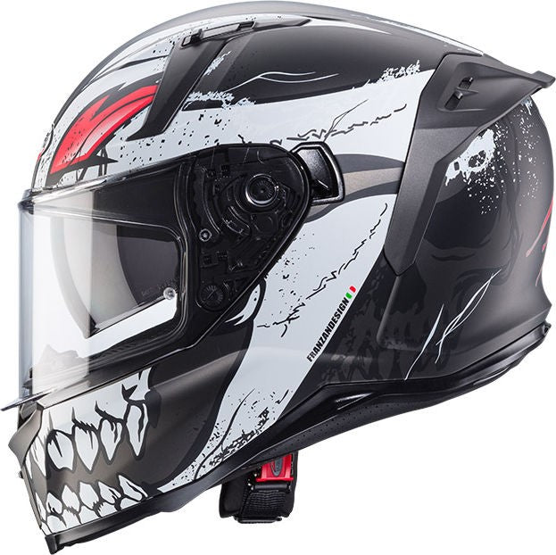 CABERG AVALON X PUNK HELMET GREY WHITE RED | C2QF60K8