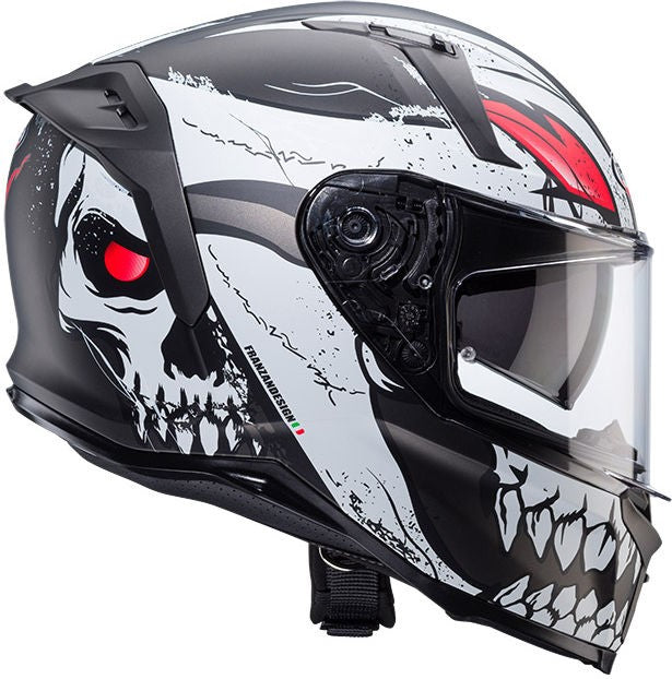 CABERG AVALON X PUNK HELMET GREY WHITE RED | C2QF60K8