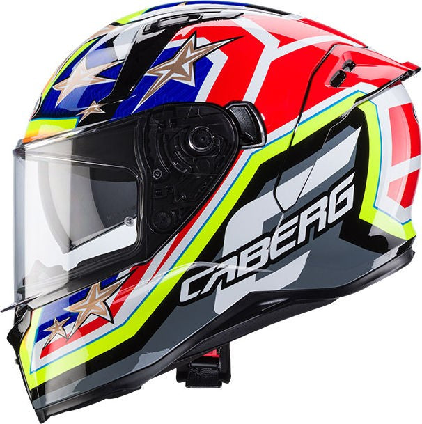 CABERG AVALON X TRACK HELMET YELLOW RED BLUE | C2QH60J9