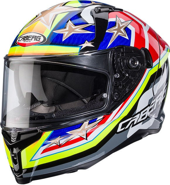 CABERG AVALON X TRACK HELMET YELLOW RED BLUE | C2QH60J9