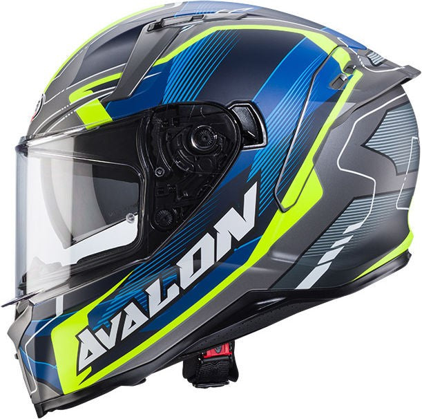 CABERG AVALON X OPTIC HELMET BLUE YELLOW | C2QI60L8