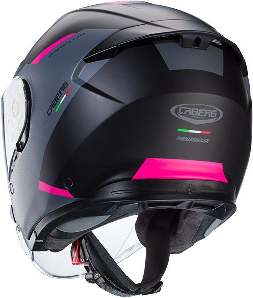 CABERG FLYON 2 BOSS HELMET GREY FUCHSIA | C4HF60L9