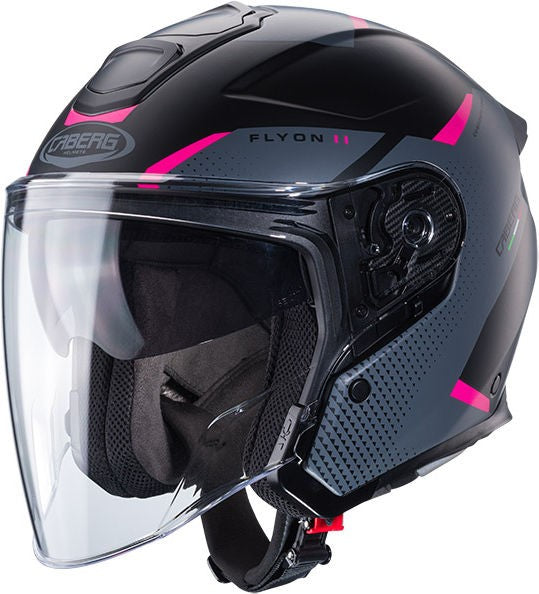CABERG FLYON 2 BOSS HELMET GREY FUCHSIA | C4HF60L9