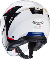 CABERG FLYON 2 BOSS HELMET WHITE RED BLUE | C4HF60M6