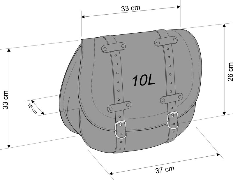Custom Acces Hd Right Saddlebag, Black | AP0008N