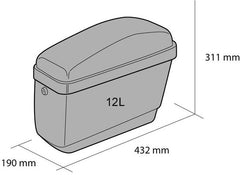 Custom Acces Rigid Left Saddlebags Easy Model, Black | AR0007N