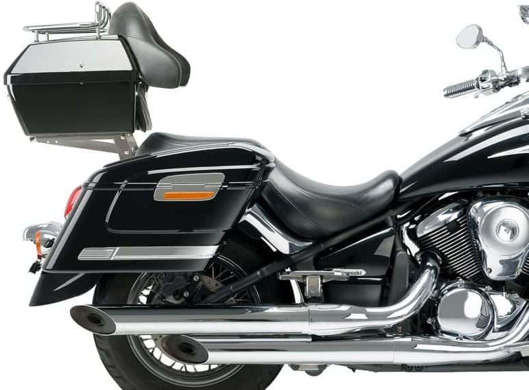 Custom Acces American Hinged Rigid Saddlebags, Black | BG0001N