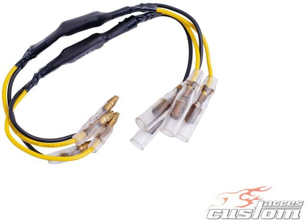 Custom Acces Indicateur Conectors Leads, Suzuki Model, Black | CB0004N