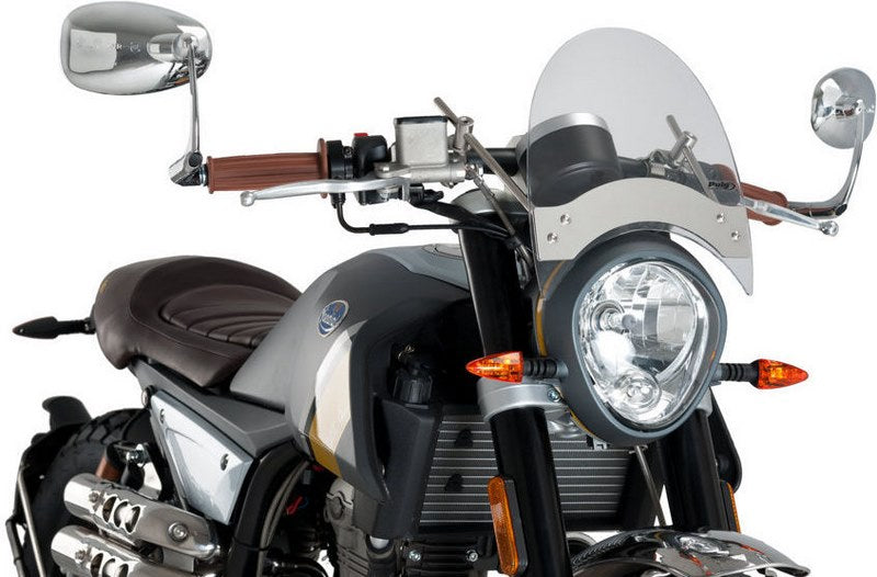 Custom Acces Roadster Windscreen Fixation To The Handlebar, Smoke | CR0003H