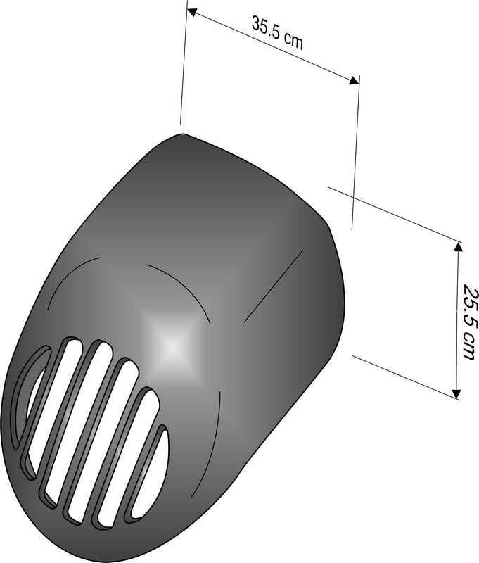 Custom Acces Warrior Model Headlight Protector, Black | FAR002N
