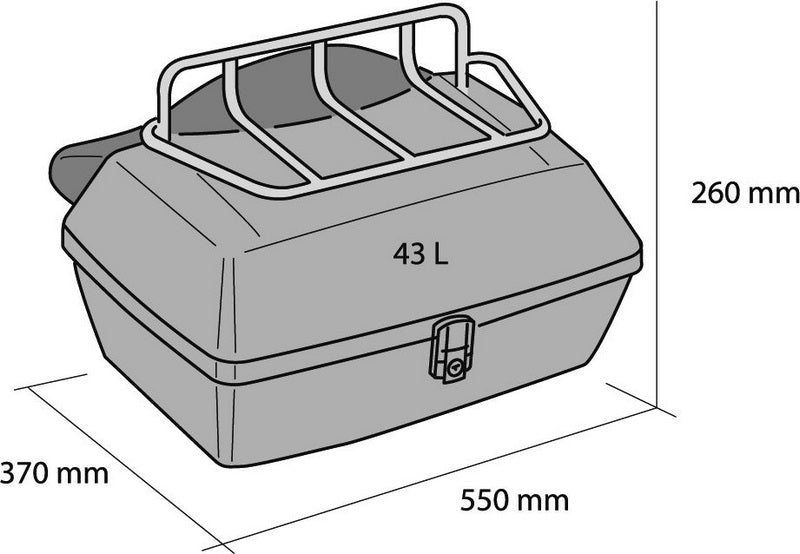 Custom Acces Rigid Suitcase Travel Model, Black | MT0001N