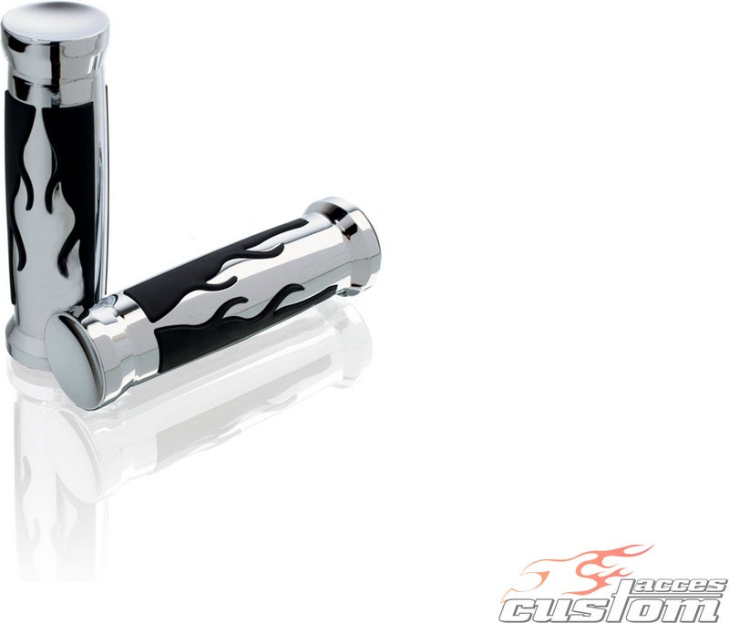 Custom Acces Grips Set Model Fire, Inox | PI0001J