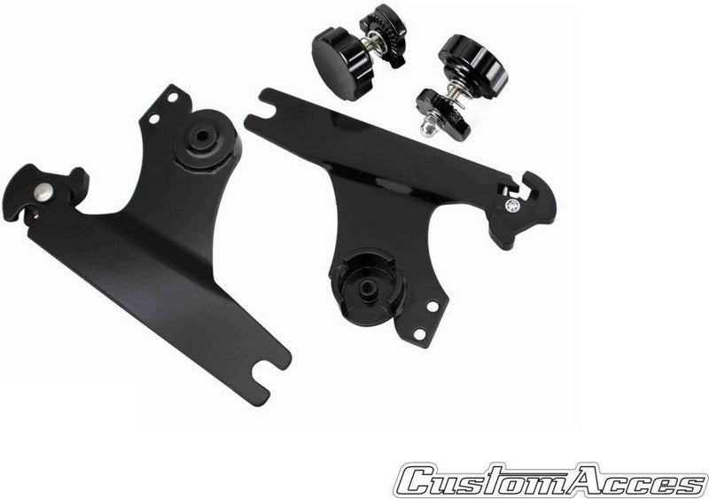 Custom Acces Sissybar Luxus Softail Model, Black | RSD001N