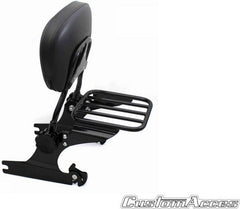 Custom Acces Sissybar Luxus Softail Model, Black | RSD001N