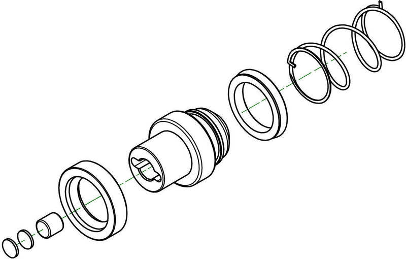 CNC Racing Clutch slave cylinder Ø 30 mm Ducati - Repair kit, Natural | AFK01N
