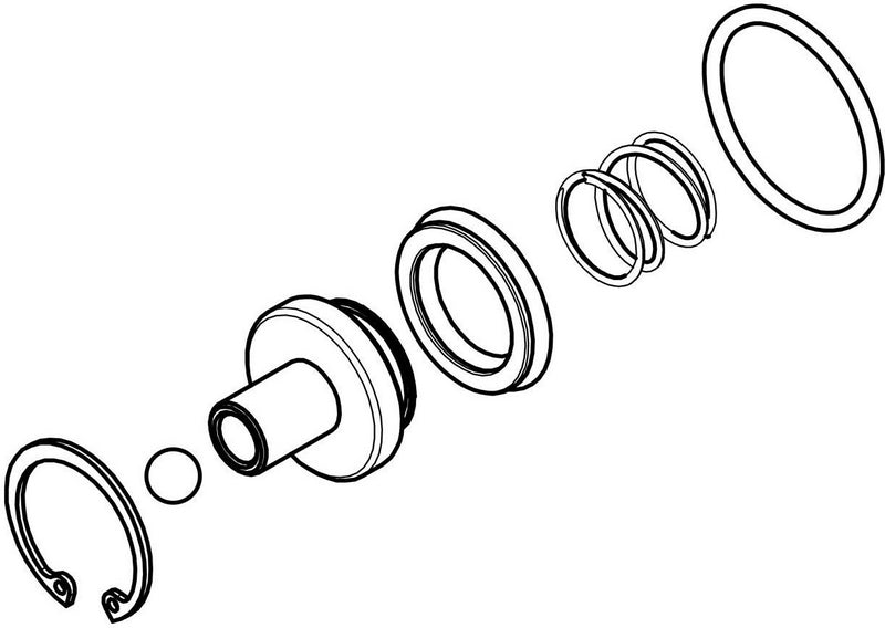 CNC Racing Clutch Slave Cylinder Ø 28.5 mm KTM DOT oil - Repair kit, Natural | AFK31N