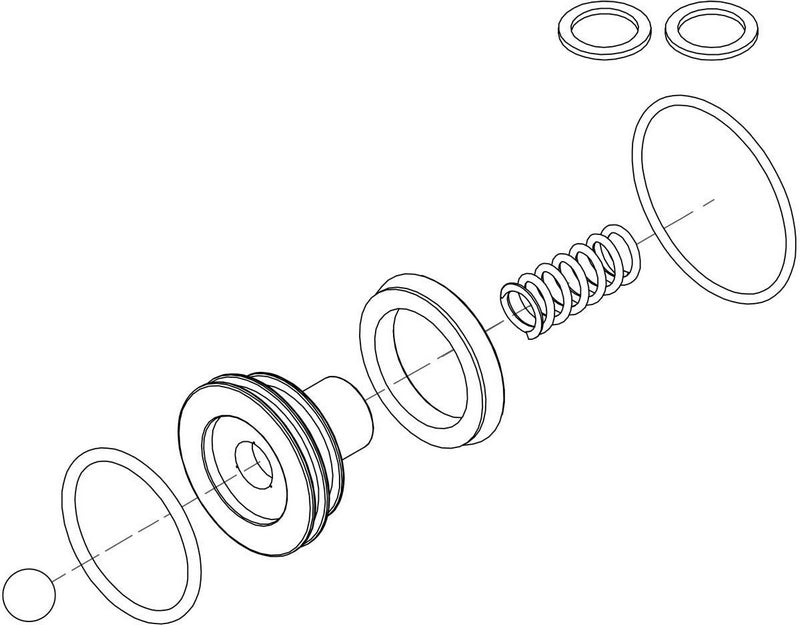 CNC Racing Clutch slave cylinder Ø 29 mm Ducati - Repair kit,Natural | AFK61N