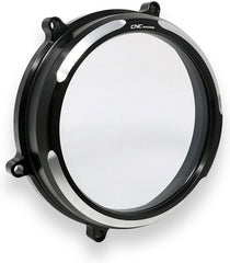CNC Racing Clear oil bath clutch cover Ducati Panigale BICOLOR, Black | CA200BS