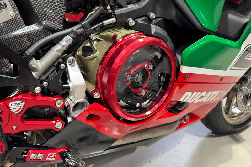 Clear oil bath clutch cover
