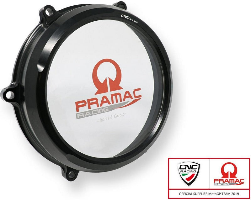 CNC Racing Clear oil bath clutch cover Ducati Panigale V4 - Pramac Racing Limited Edition, Black | CA210BPR