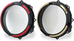 CNC Racing Clear clutch cover - hydraulic control - Bicolor, Black/Red | CA300BR