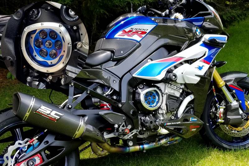 CNC Racing Clear clutch cover BMW - hydraulic control, Black | CA800BB