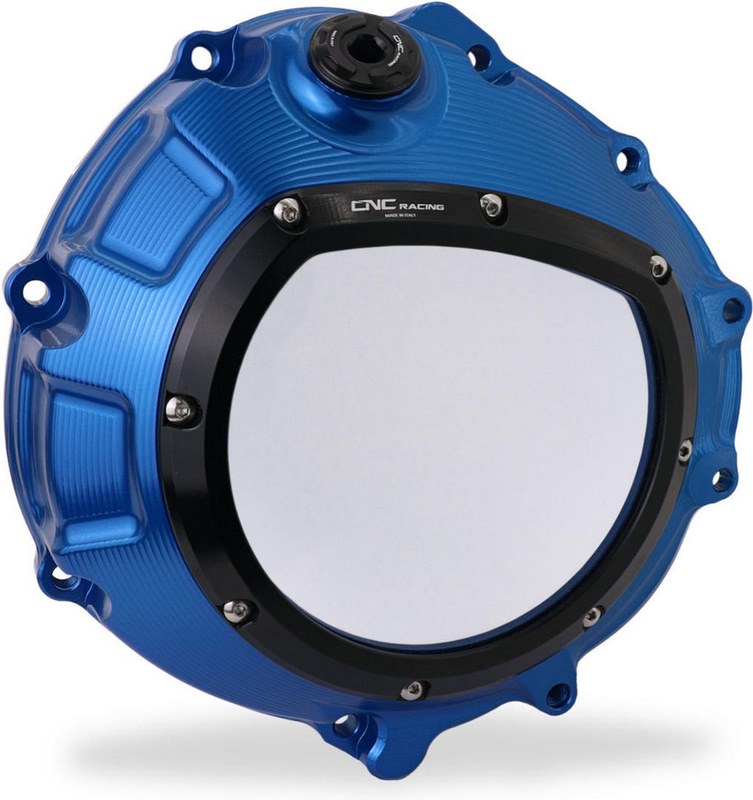 CNC Racing Clear clutch cover BMW - hydraulic control, Blue/Black | CA800LB