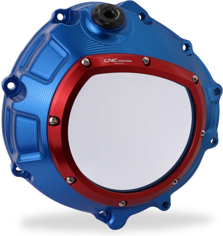CNC Racing Clear clutch cover BMW - hydraulic control, Blue/Red | CA800LR