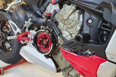 CNC Racing Clear clutch cover - Conversion kit Ducati Streetfighter V4, Natural | CAB01N