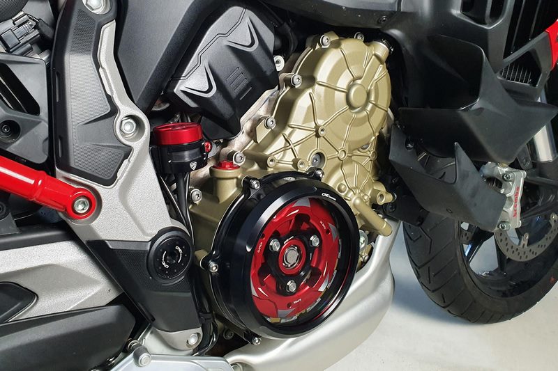 CNC Racing Clear clutch cover - Conversion kit Ducati Multistrada V4, Natural | CAB02N