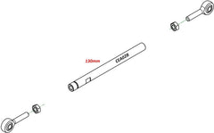 CNC Racing ROD GEAR SHIFT LINK 130mm, Black | CEA02B