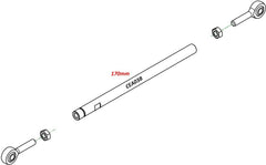 CNC Racing ROD GEAR SHIFT LINK 170mm, Black | CEA03B