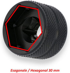 CNC Racing Socket drive tool for front or rear wheel nuts DUCATI, Black | CHD04B