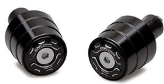 CNC Racing Handlebar ends GEAR bicolor, Black/Silver | CM238BS