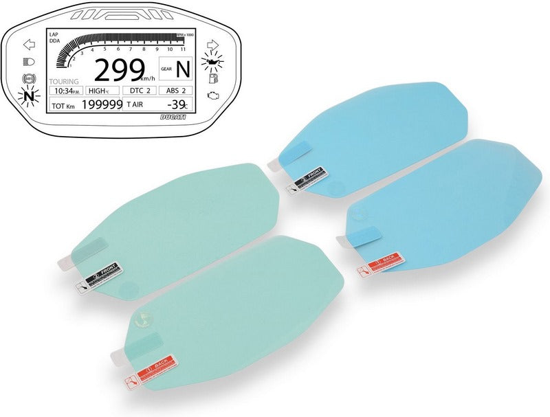 CNC Racing Dashboard Screen Protectors Ducati Panigale V2 955, Natural | DP004N