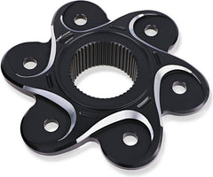CNC Racing REAR SPROCKET FLANGE DUCATI BICOLOR, Black/Silver | FL504BS
