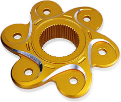 CNC Racing REAR SPROCKET FLANGE DUCATI BICOLOR, Gold/Silver | FL504GS