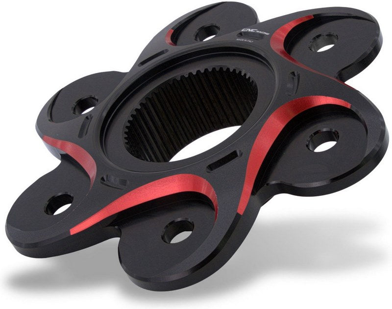CNC Racing Rear sprocket flange Ducati - Bicolor, Black/Red | FL507BR
