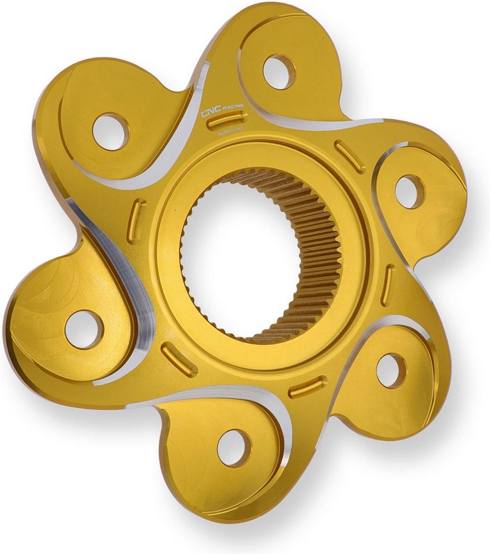 CNC Racing REAR SPROCKET FLANGE DUCATI BICOLOR, Gold/Silver | FL507GS