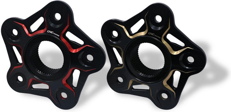 CNC Racing Rear sprocket flange 5 holes MV Agusta - Bicolor, Black/Red | FL508BR