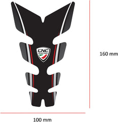 CNC Racing Fuel tank pad Ducati, Black | FP003B