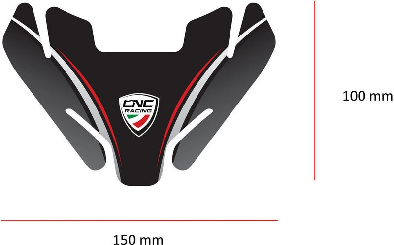 CNC Racing Fuel tank pad Ducati, Black | FP006B