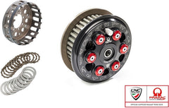 CNC Racing SLIPPER CLUTCH MASTER TECH TEAM PRAMAC LIM. ED. FULL KIT - 12 TEETH SINTERED, Black | FR366BPR