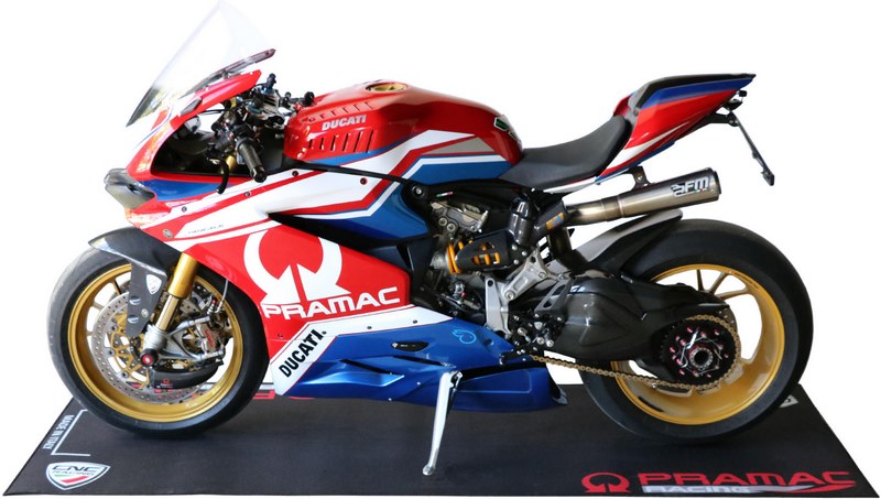 CNC Racing GARAGE CARPET PRAMAC RACING LIMITED EDITION, Black | GA003BPR