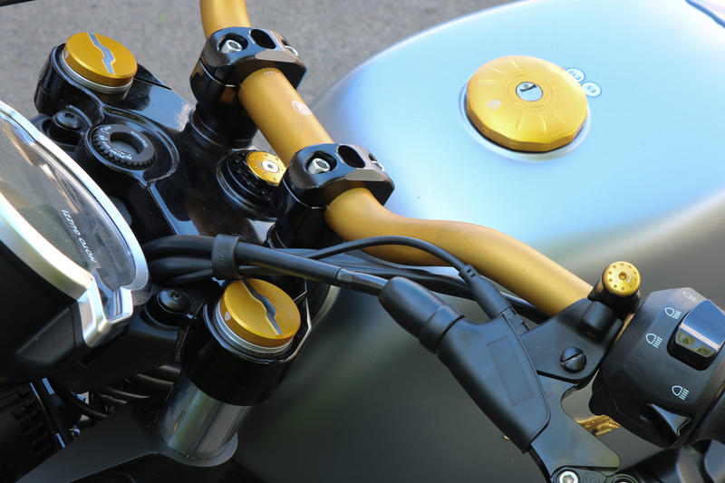 Steering stem top plate nut