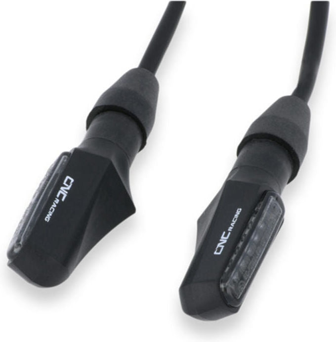 CNC Racing Turn indicator Task + rear position and stop light Led Approved, Black | ID019B