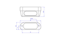 License plate light led PRO - aluminum, Black