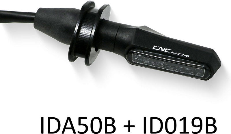 CNC Racing Turn Indicator - Mounting adapters license plate holder, Black | IDA50B