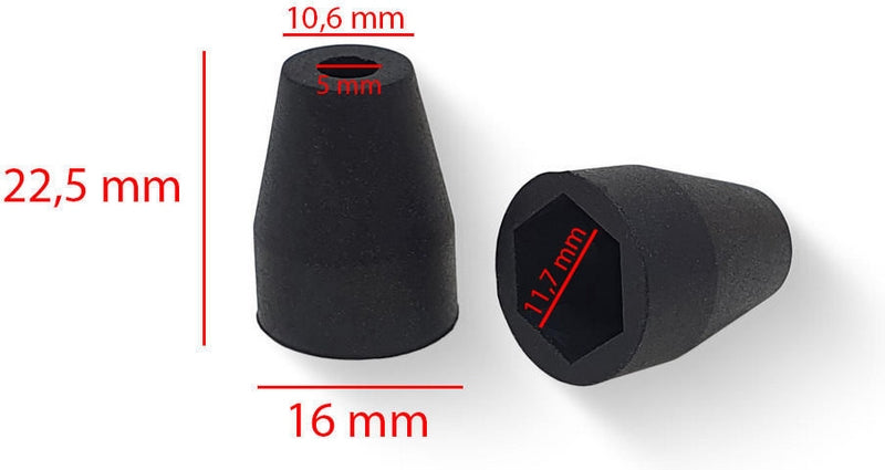 CNC Racing Turn Indicators Cover Sleeves M8 - 2 pcs, Black | IDA80B