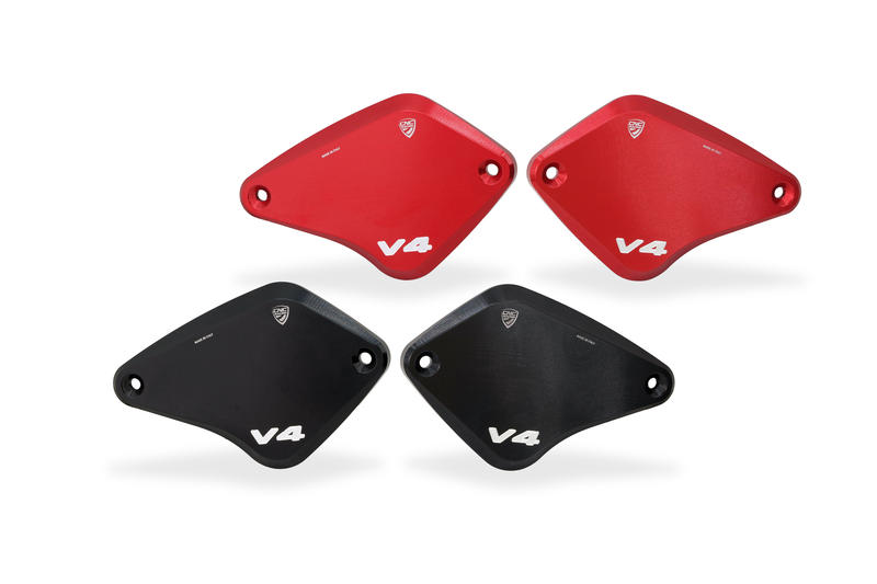 Front brake and clutch fluid reservoir caps